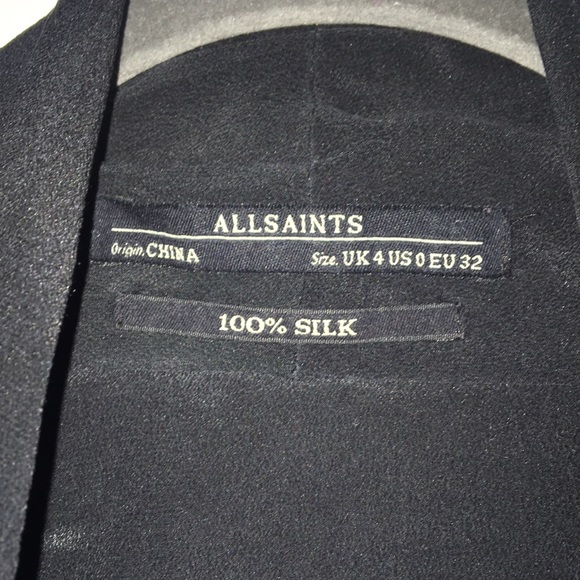 Allsaints Silk Serra Shirt Dress - Picture 5 of 8